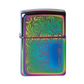 Zippo Neon Orange Zentangle Spider Feuerzeug