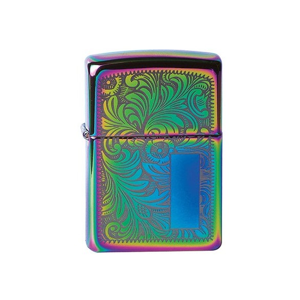 Zippo Neon Orange Zentangle Spider Feuerzeug